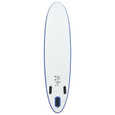 vidaXL paddleboardsæt SUP oppusteligt blå og hvid