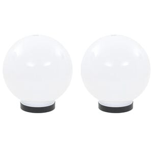 vidaXL LED-kuglelamper 2 stk. kugleformet 20 cm PMMA