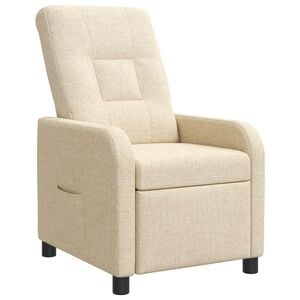 vidaXL Recliner Cremefarvet Stof