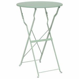 vidaXL Bistrobord Lys mint &Oslash; 50 x 71 cm Pulverlakeret st&aring;l