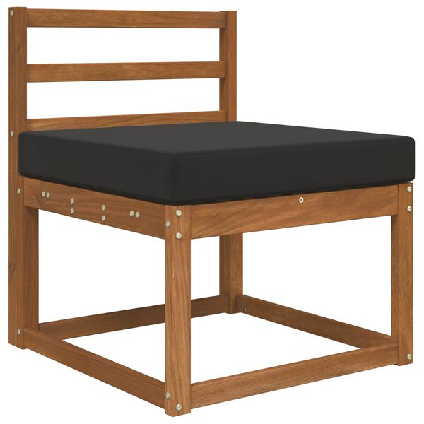 vidaXL Udend&oslash;rs Sofa Pude Sort 60 x 60 x 8 cm Polyester