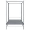 vidaXL sengestel til himmelseng 120x200 cm metal grå
