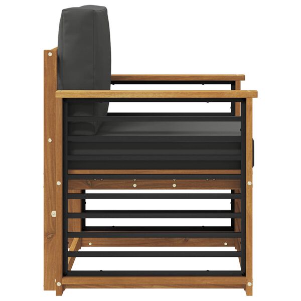 vidaXL Udend&oslash;rs sofagruppe med pude Naturfarvet 71 x 63 x 73 cm