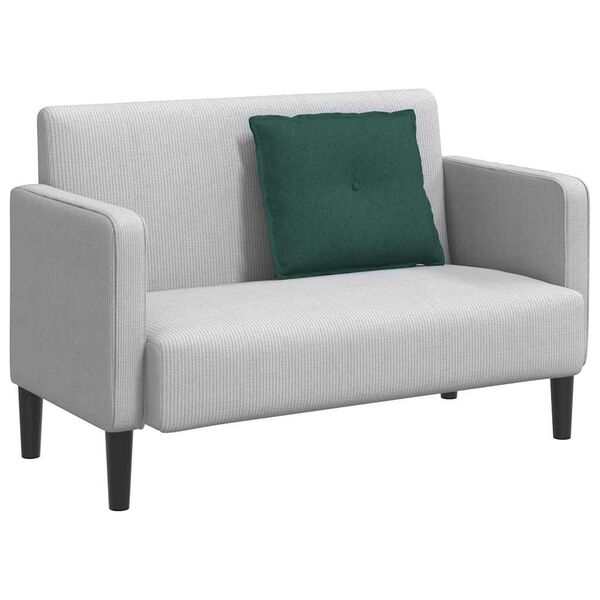 vidaXL Rygpude M&oslash;rkegr&oslash;n 60 x 19 x 50 cm Stof