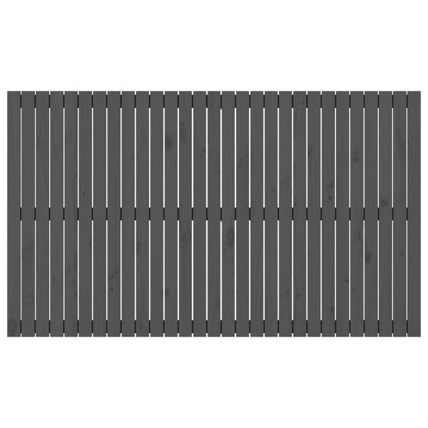 vidaXL sengegavl 185x3x110 cm massivt fyrretr&aelig; gr&aring;