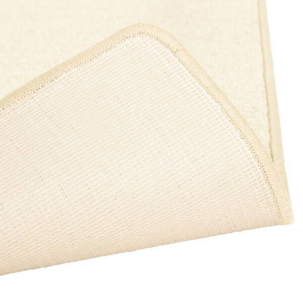 vidaXL shaggy gulvtæpper 3 dele højt luv cremefarvet