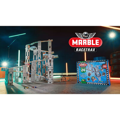 Marble Racetrax startsæt til kuglebane 24 plader 4 m