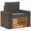 vidaXL Udend&oslash;rs Mellem Sofa Naturfarvet