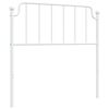 vidaXL udskiftningsgavl 100 cm metal hvid