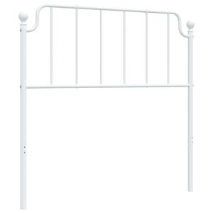 vidaXL udskiftningsgavl 100 cm metal hvid