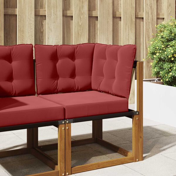 vidaXL Udend&oslash;rs Sofa Pude 3 pcs Vinr&oslash;d Polyester