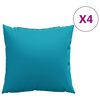 vidaXL sofahynder 4 stk. bl&aring; 50x50 cm stof
