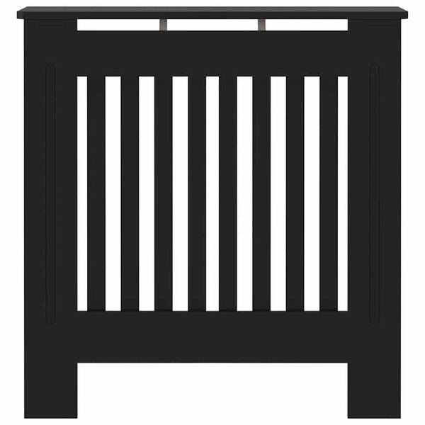 vidaXL Radiatorcover Sort 78 x 19 x 81,5cm Konstrueret træ