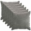 vidaXL Pudebetr&aelig;k 6 pcs HOUTEN M&oslash;rkegr&aring; 70 x 70 cm Chenille Stof