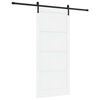 vidaXL Skyded&oslash;r 93 x 211 cm Konstrueret tr&aelig; Hvid og sort