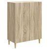 vidaXL Sideboard Sonoma-eg 66 x 34,5 x 90 cm Konstrueret tr&aelig;