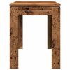 vidaXL spisebord 120x60x76 cm konstrueret træ antikt træ