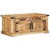 vidaXL Sofabord med skuffe Brun 90 x 50 x 40 cm Massivt mangotr&aelig;