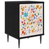 vidaXL Natskab MAINZ Sort eg 36 x 33 x 51 cm Konstrueret tr&aelig;