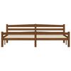 vidaXL sengestel med 4 skuffer 200x200 cm massivt fyrretr&aelig; honningbrun