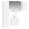 vidaXL Badev&aelig;relsesskabs&aelig;t 5 pcs Hvid 50 x 14,5 x 70 cm