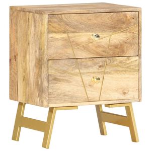 vidaXL sengebord 40x30x50 cm massivt mangotr&aelig;