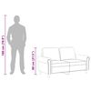 vidaXL 2-personers sofa 120 cm fl&oslash;jl bl&aring;