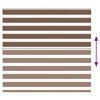 vidaXL zebragardin brun 165x150 cm stofbredde 160,9 cm polyester