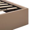 vidaXL hydraulisk opbevaringsseng 100 x 200 cm kunstlæder cappuccino