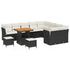 vidaXL Havesofa S&aelig;t 12 stk. 9-Antal s&aelig;der Sort og Cream polyrattan