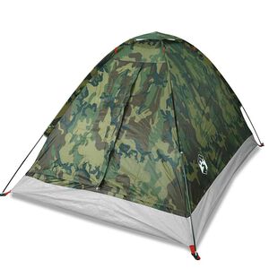 vidaXL 2-personers campingtelt vandt&aelig;t kuppel camouflage