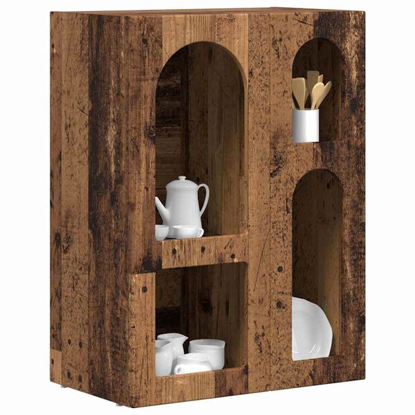 vidaXL Sideboard Gammelt tr&aelig; 59 x 35 x 80.5 cm Konstrueret tr&aelig;