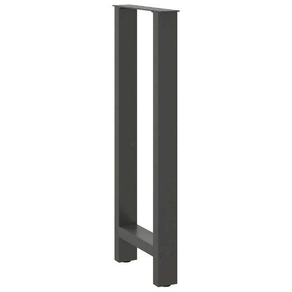 vidaXL barbordsben antracit 2 stk. 50x(100-101) cm st&aring;l