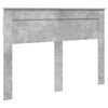 vidaXL Sengestel med hovedg&aelig;rde Beton 140 x 190 cm Massiv fyrretr&aelig;