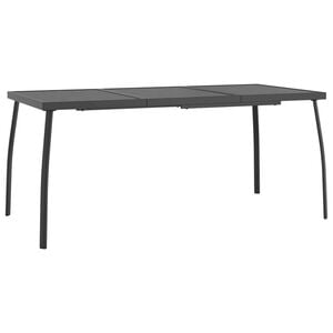 vidaXL havebord 165x80x72 cm st&aring;l og meshstof antracitgr&aring;