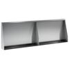 vidaXL St&oslash;ttemur 2 stk. 60 x 12 x 30 cm Galvaniseret st&aring;l S&oslash;lv