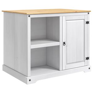 vidaXL K&oslash;kken&oslash; s&aelig;t Hvid og Honning Voks 112 x 77 x 91,5 cm Massiv fyr
