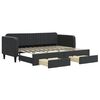 vidaXL daybed med udtr&aelig;k og skuffer 80x200 cm velour sort