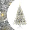 vidaXL Kunstig Forbelyst Juletr&aelig; med 150 LED'er S&oslash;lv 120 cm PET