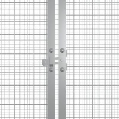 vidaXL hønsehus 200x91x100 cm galvaniseret stål antracitgrå