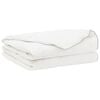 vidaXL Dyne FULDA 220 x 240 cm Sommer 100 GSM 90% g&aring;sedun Hvid