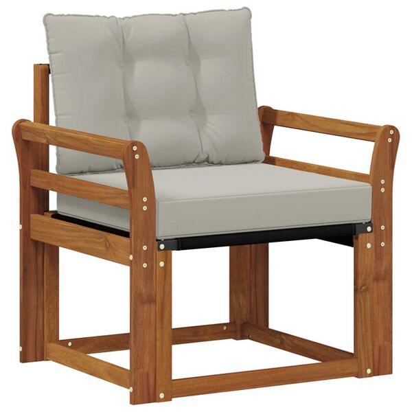 vidaXL Udend&oslash;rs sofagruppe Massiv akacietr&aelig; og Textilene