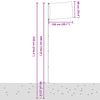 vidaXL Tyrkiet flag og flagstang 5,5 m aluminium