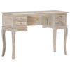 vidaXL skrivebord 115 x 45 x 75 cm massivt mangotr&aelig; gr&aring;