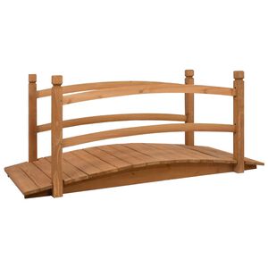 vidaXL gangbro til haven 140x60x60 cm massivt fyrretr&aelig;