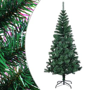vidaXL kunstigt juletr&aelig; med farverige grene 120 cm PVC gr&oslash;n