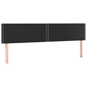 vidaXL sengegavle 180x5x78/88 cm kunstl&aelig;der sort