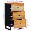 vidaXL skænk med 3 skuffer 40x33,5x75 cm massivt akacietræ