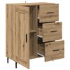 vidaXL Sideboard med skuffe Artisan Egetr&aelig; 69,5 x 34 x 90 cm