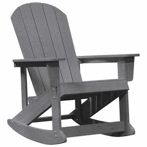 vidaXL Adirondack gyngestol Lysegr&aring; HDPE
